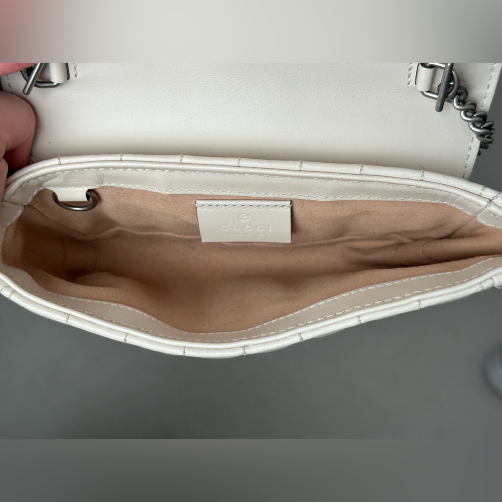 GUCCI GG Marmont Super Mini Bag - Cream - Picture 5 of 8